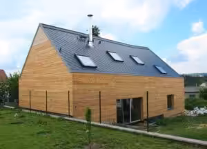 Stavba rodinného domu - dřevostavba, Popovice, Středočeský kraj
